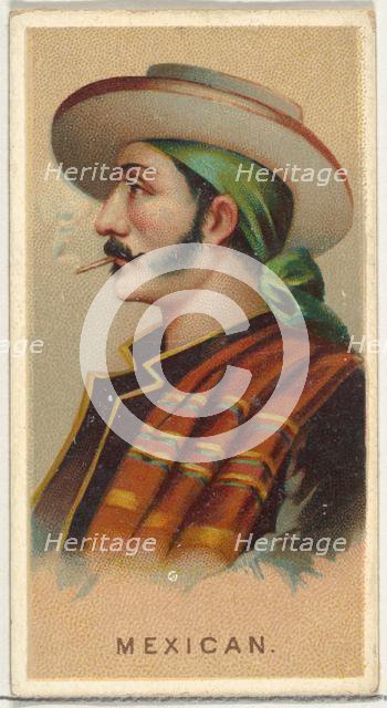 Mexican, from World's Smokers series (N33) for Allen & Ginter Cigarettes, 1888. Creator: Allen & Ginter.