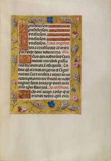 Decorated Text Page; Spinola Hours, about 1510-1520. Creator: Unknown.