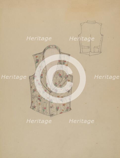 Waistcoat, c. 1936. Creator: Dorothy Gernon.