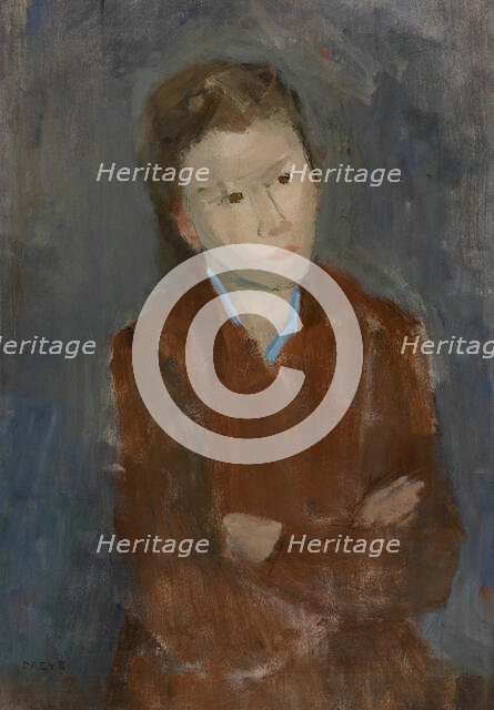 Girl in Brown, 1944. Creator: Hippolyte Daeye.