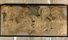  'Holy women', fragment of the mural painting from the apse of the church of St. Peter ad Vincula…