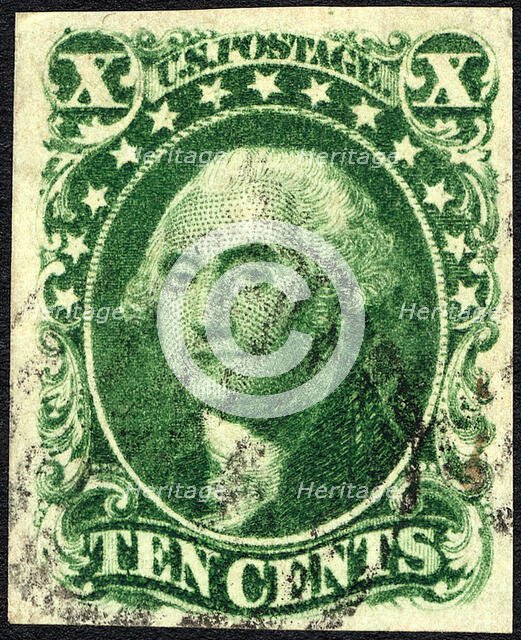 10c Washington single, 1855. Creator: Unknown.