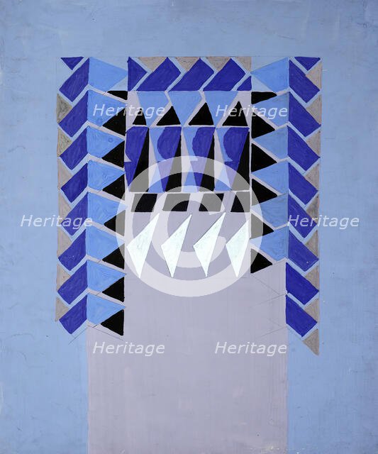 Untitled (Textile design no I),  c1925. Creator: Frances Hodgkins.