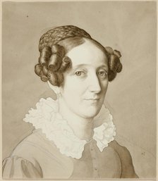 Portrait of a Woman, 1821. Creator: Julius Schnorr von Carolsfeld.