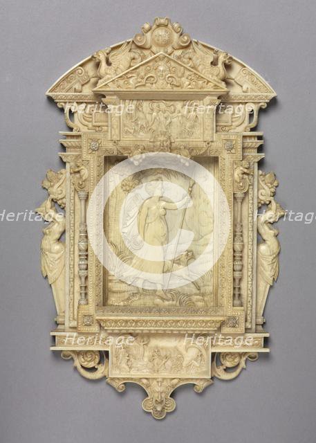 Framed Relief of Diana the Huntress, c. 1850. Creator: Unknown.