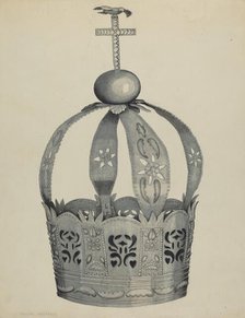 Silver Crown (Crown of the Holy Ghost), c. 1937. Creators: Tulita Westfall, Ethel Dougan.