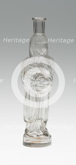 Bottle, Bohemia, c. 1840/50. Creator: Bohemia Glass.