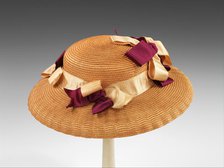 Sailor hat, American, 1883. Creator: Unknown.