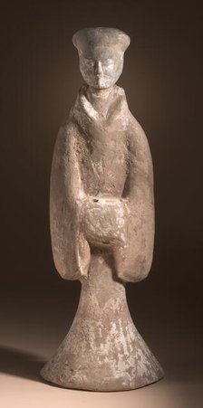Funerary Sculpture of a Standing Man, 206 B.C.-25 A.D.. Creator: Unknown.