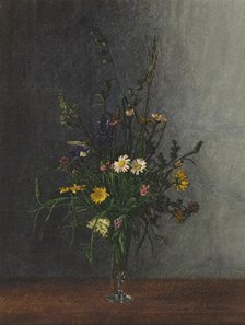 Summer Bouquet of Wild Flowers with Dandelions, 1863. Creator: Leon Bonvin.