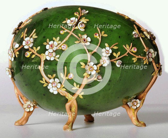 The Apple Blossom Egg, 1901. Artist: Pershin, Michail, (Fabergé manufacture) (19th century)