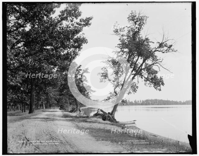 South on the lake road, Orchard Lake, Michigan, c1900. Creator: Unknown.