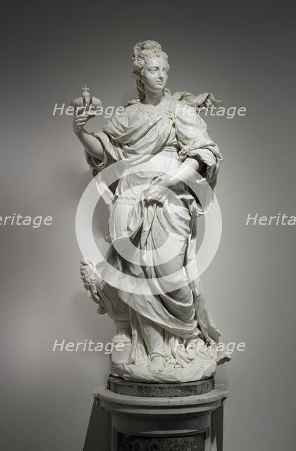 Pair of Allegorical Figures of Wealth and Prudence, from Palazzo Giugni, Florence..., c.1703-c.1708. Creator: Giovanni Baratta.