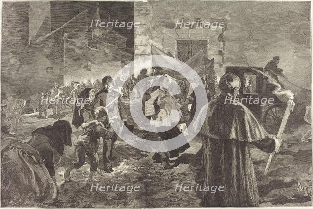 Espagne. La Viatique, 1889. Creator: Daniel Urrabieta Vierge.