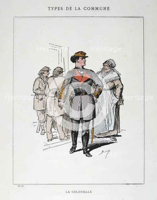 'La Colonelle', Paris Commune, 1871.  Artist: Anon