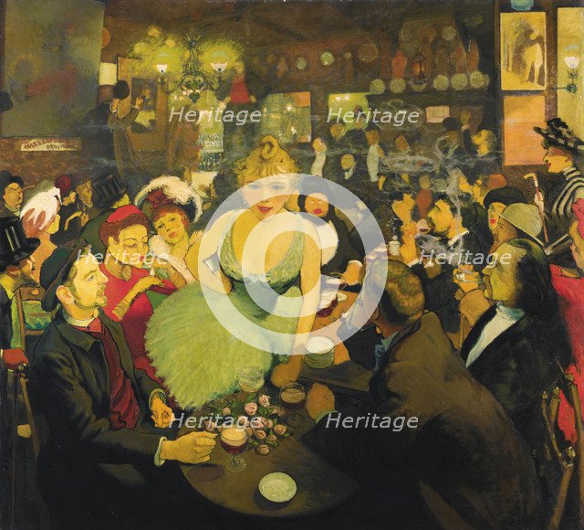 In the Aristide Bruant's Montmartre club Le Mirliton, 1886-1887. Artist: Anquetin, Louis (1861-1932)