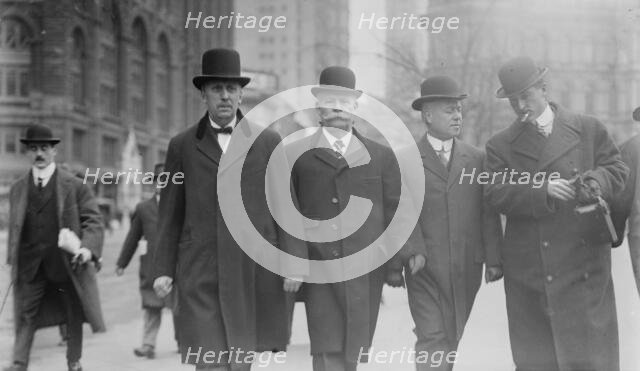Marshall Henkel, Jose Santos Zelaya, W.G. Dempsey, 1913. Creator: Bain News Service.