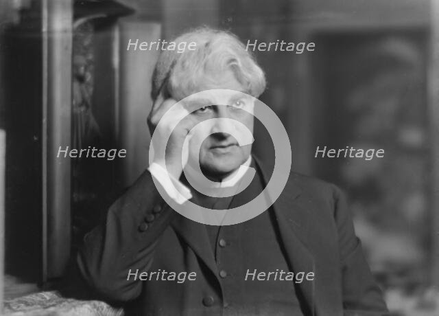 David Belasco, portrait photograph, 1918 Apr. 6. Creator: Arnold Genthe.