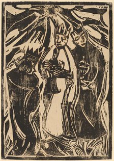 The Magi, c. 1910. Creator: Christian Rohlfs.