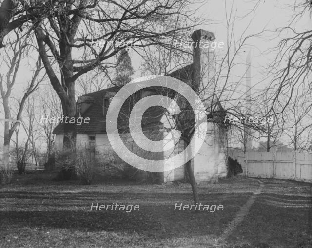 Burn's cottage (earliest building on site of D.C.), between c1889 and 1894. Creator: Frances Benjamin Johnston.