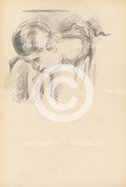 Man Bending Forward, 1883/1886. Creator: Paul Cezanne.