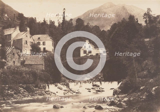 Village de Gèdres, Route de Gavarnie, 1853. Creator: Joseph Vigier.