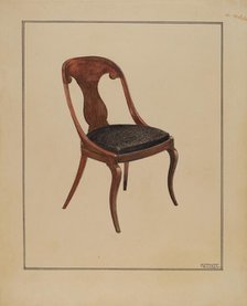 Side Chair, c. 1940. Creator: Francisco Alvarez.