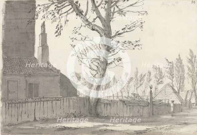 High Street at the Manor House, Marylebone, 1772. Creator: Samuel Hieronymus Grimm.