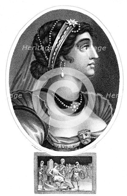 Cleopatra, Queen of Egypt, (1804).Artist: J Chapman