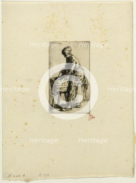 Washerwoman, 1850. Creator: Charles Emile Jacque.