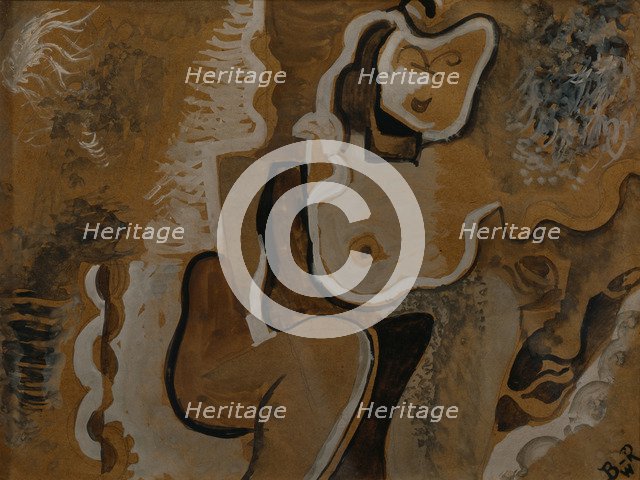 Abstract Composition, c. 1913. Artist: Baranov-Rossiné, Vladimir Davidovich (1888-1942)