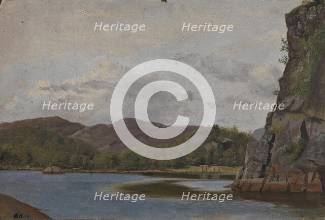 From the Coast near Mandal, 1836. Creator: Adolph Tidemand.