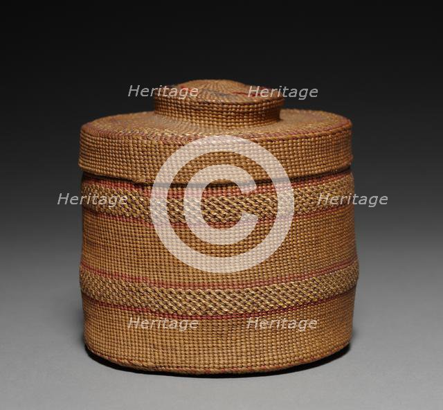 Lidded Basket, Unassigned, before 1917. Creator: Unknown.
