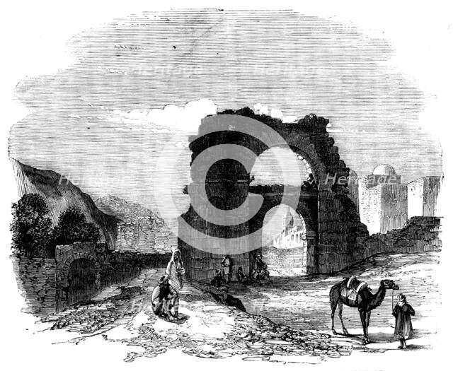 An Excursion from Tunis to Zowan - Roman and Saracen Entrance-Gate to Zowan...1858. Creator: Unknown.