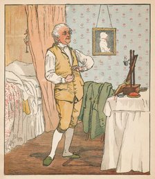 The good man of Islington dressing, c1879. Creator: Randolph Caldecott.