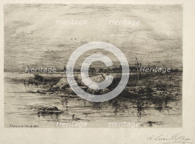 Mouth of the Apponaganasett River, 1883. Creator: Robert Swain Gifford (American, 1840-1905).