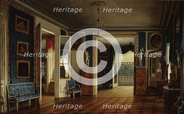 Royal Bedroom of the Lazienki Palace, 1847.