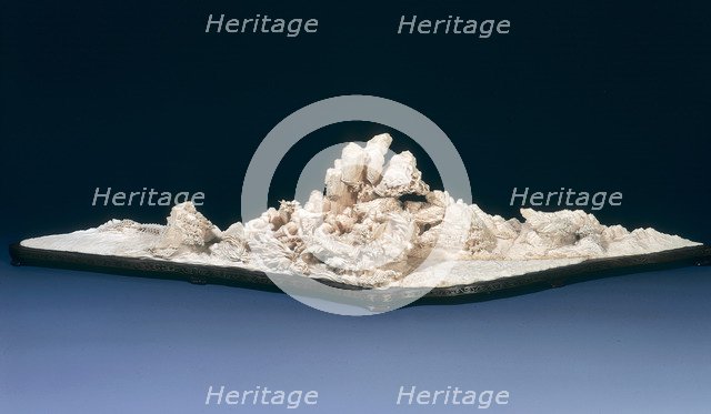 Ivory group of Red Guards with howitzer fording a stream, Cultural Revolution, China, 1967-1976. Artist: Unknown