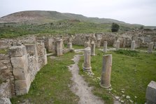 The Monumental Esplanade at Bulla Regia, Tunisia. Artist: Samuel Magal