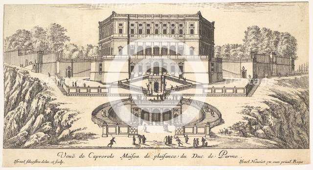 View of Caprarola, from a series of fifteen views of Italy and France, 17th century. Creator: Israel Silvestre.