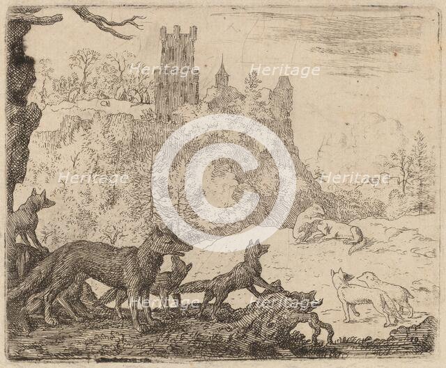 Reynard Departs with the Badger, probably c. 1645/1656. Creator: Allart van Everdingen.