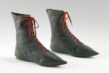 Boots, European, 1795-1815. Creator: Unknown.