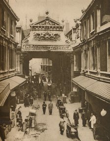 'Gracechurch Street Entrance to Leadenhall Market - City Clearing House For Poultry', c1935. Creator: Donald McLeish.