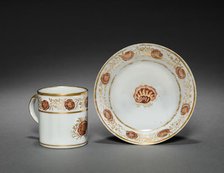 Cup from Oliver Wolcott, Jr. Tea Service (1 of 6), 1785-1805. Creator: Unknown.
