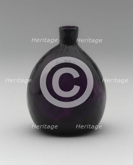 Pocket bottle, 1769/74. Creators: American Flint Glass Manufactory, Henry William Stiegel.