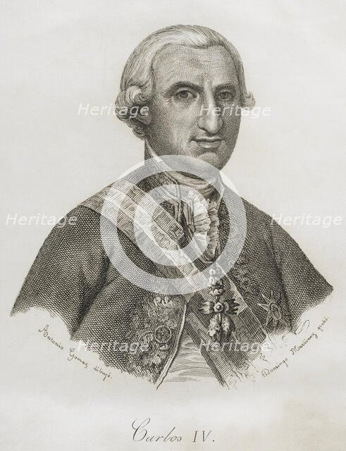 Charles IV, King of Spain, 1851.  Creator: Domingo Martínez.