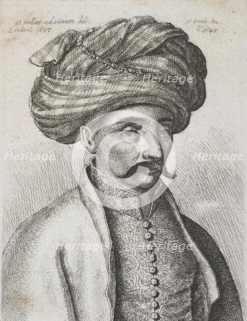 Turk's head, 1645. Creator: Wenceslaus Hollar.