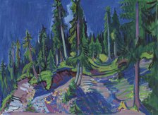 Mountain forest study, 1936. Creator: Kirchner, Ernst Ludwig (1880-1938).