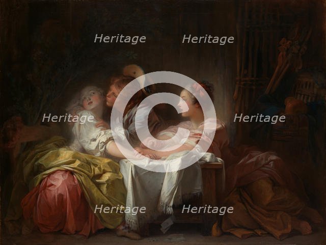 The Stolen Kiss, ca. 1760. Creator: Jean-Honore Fragonard.