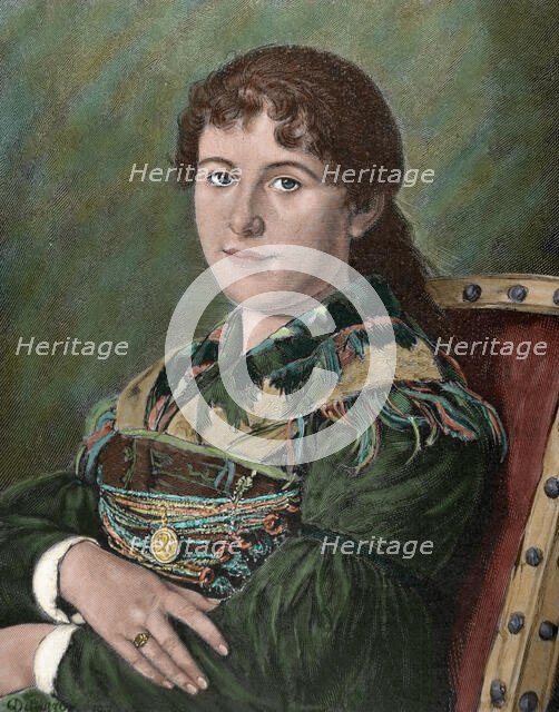 Tyrolean young girl, 1885. Creator: Richard Brend'amour.